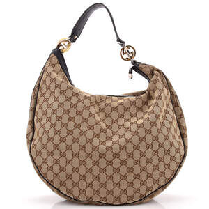 Gucci Twins Hobo Gg Canvas Large #239017G98B